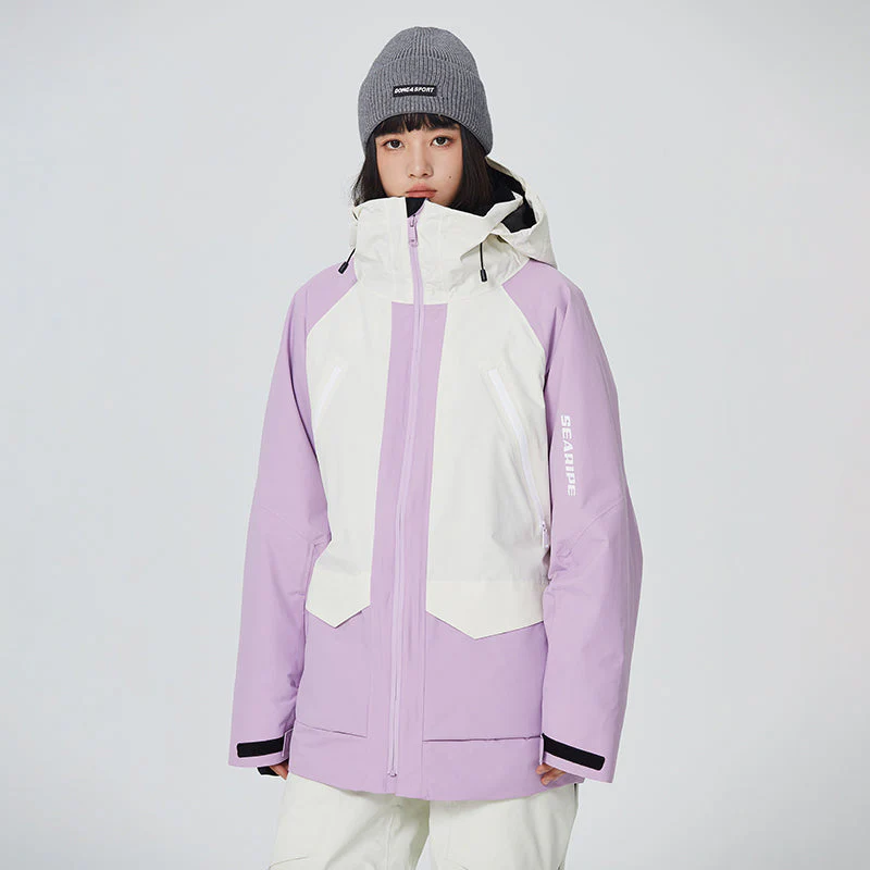 Men's Searipe SnowMaster Color Block Mountain Snowboard Jacket - Image 4
