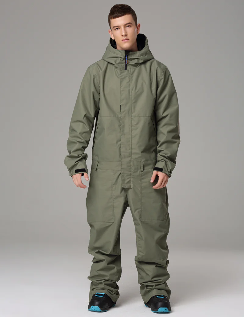 Men's Searipe Stylish Ski Suits Winter One Piece Jumpsuit Snowsuits - Image 2