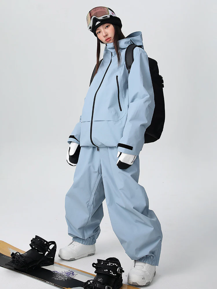Men's Searipe Unisex Durable Mountain Pro All-Weather Baggy Snow Suit - Image 14