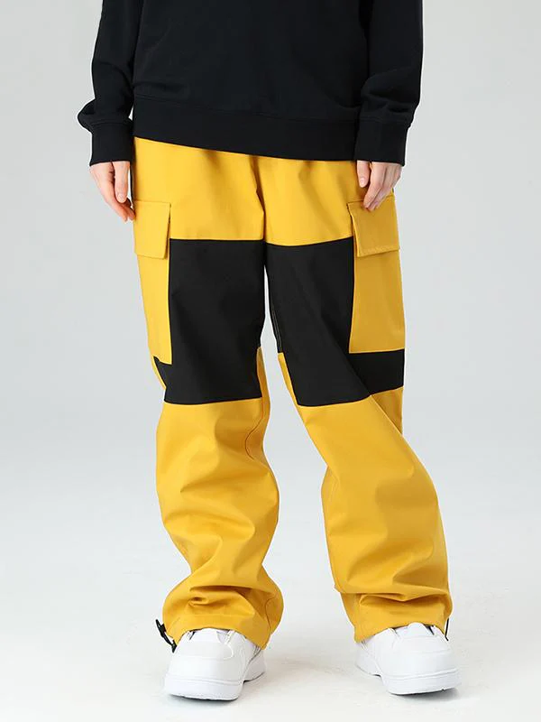 Men's Searipe Winter Freerider Colorblock Cargo Snow Pants - Image 10