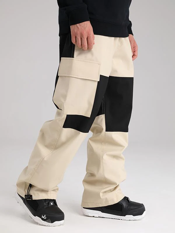 Men's Searipe Winter Freerider Colorblock Cargo Snow Pants - Image 7