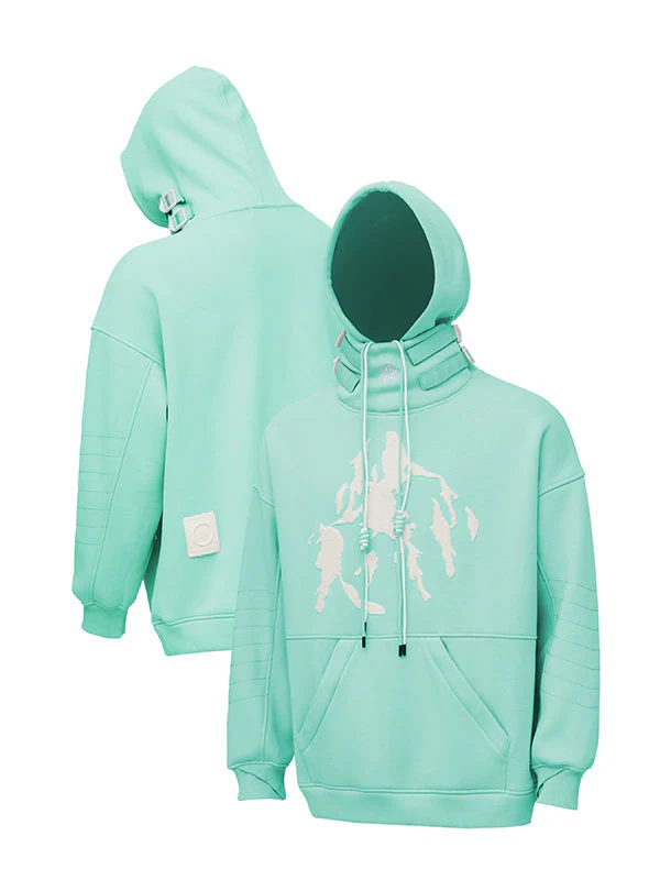 Men's Snowall Unisex Mountain Snowscape Water Resistant Hoodie - Image 2