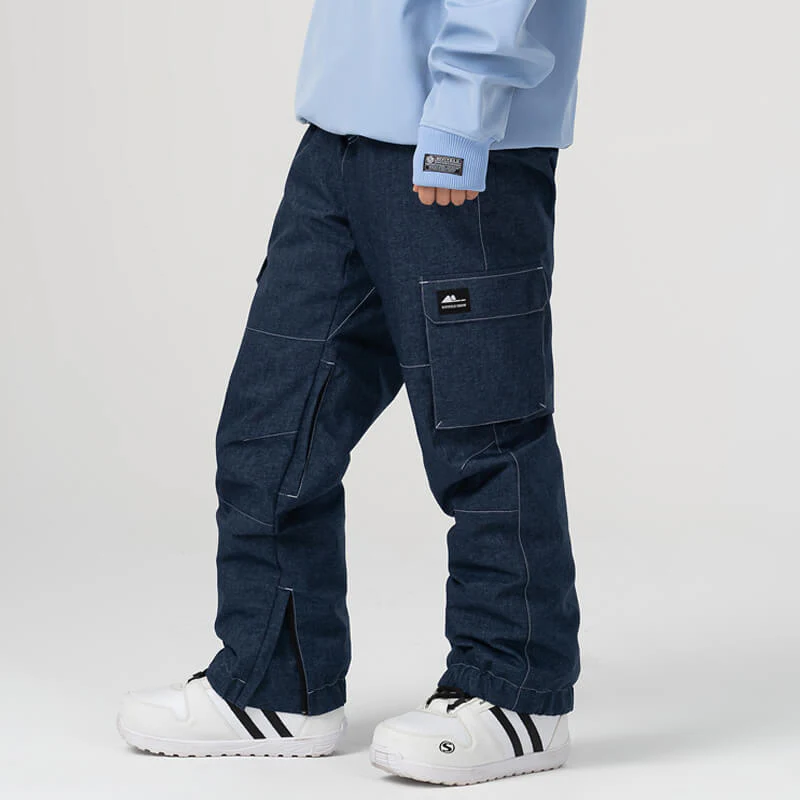 Men's SnowGuard Insulated Denim Snow Pants - Image 3