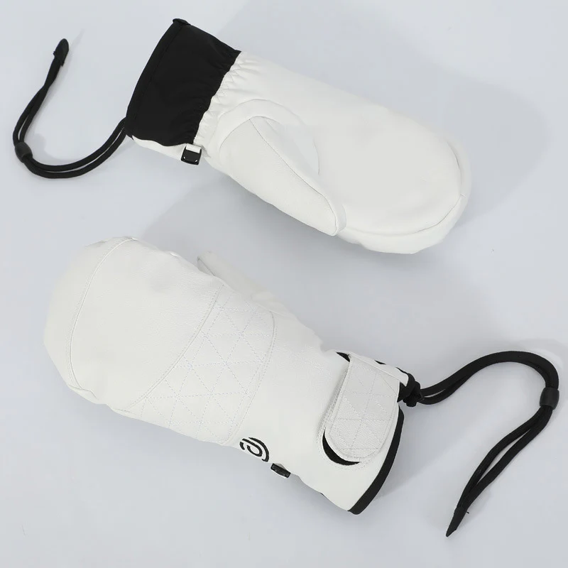 Men's SnowTrail Extreme Weather Thermal Leather Snow Mittens - Image 4