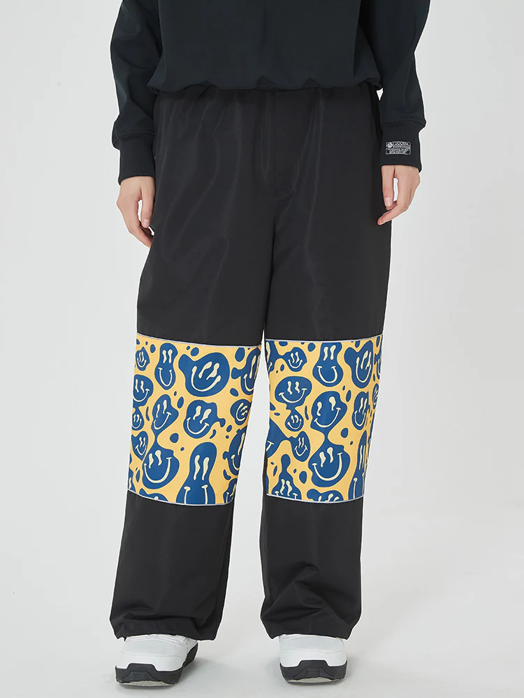 Men's Swaggy Knee Reflective Graphic Panel Cargo Snow Pants - Image 12
