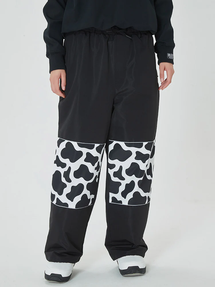 Men's Swaggy Knee Reflective Graphic Panel Cargo Snow Pants - Image 13