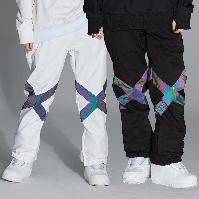 Men's Unisex Arctic Queen Glimmer Neon Light Cross X Snow Pants - Image 3