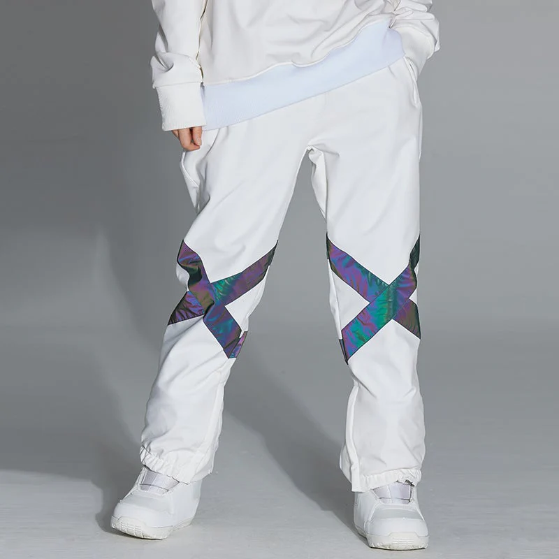 Men's Unisex Arctic Queen Glimmer Neon Light Cross X Snow Pants - Image 7