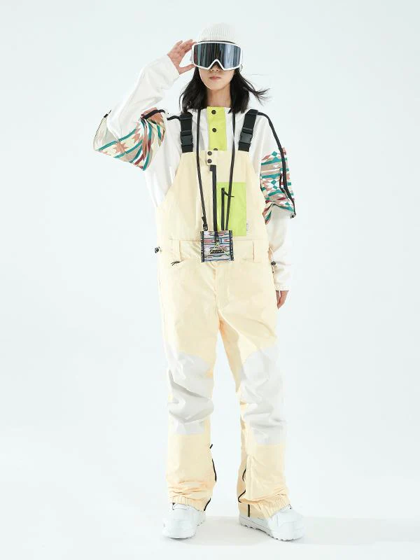 Men's Vector Winter Invitation Reflective Snow Pants Bibs - Image 4