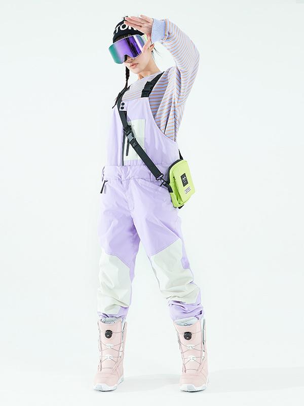 Men's Vector Winter Invitation Reflective Snow Pants Bibs - Image 6