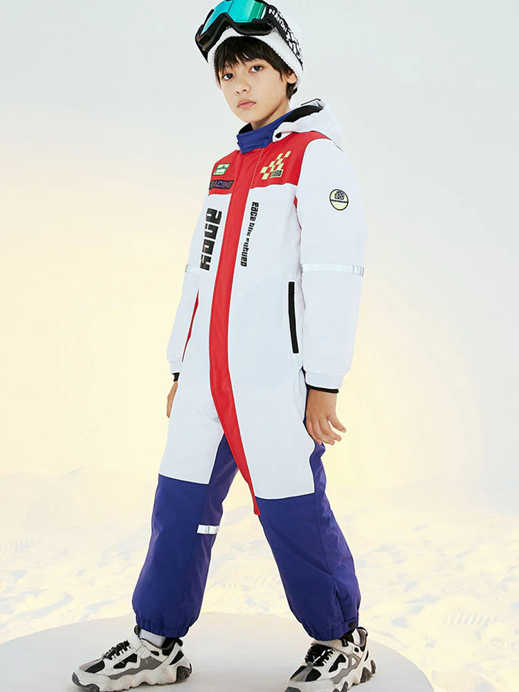 Nandn Kids Unisex Winter Alpine Adventure Waterproof One Piece Snowsuits - Image 5