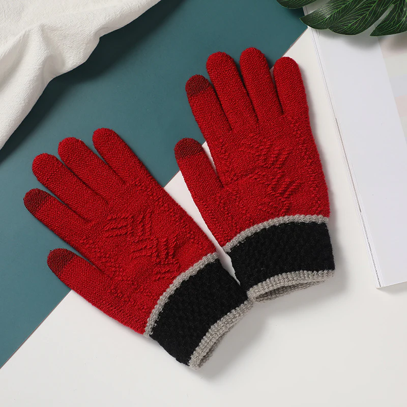 Snowverb Winter Windproof Knit Pattern Gloves - Image 3