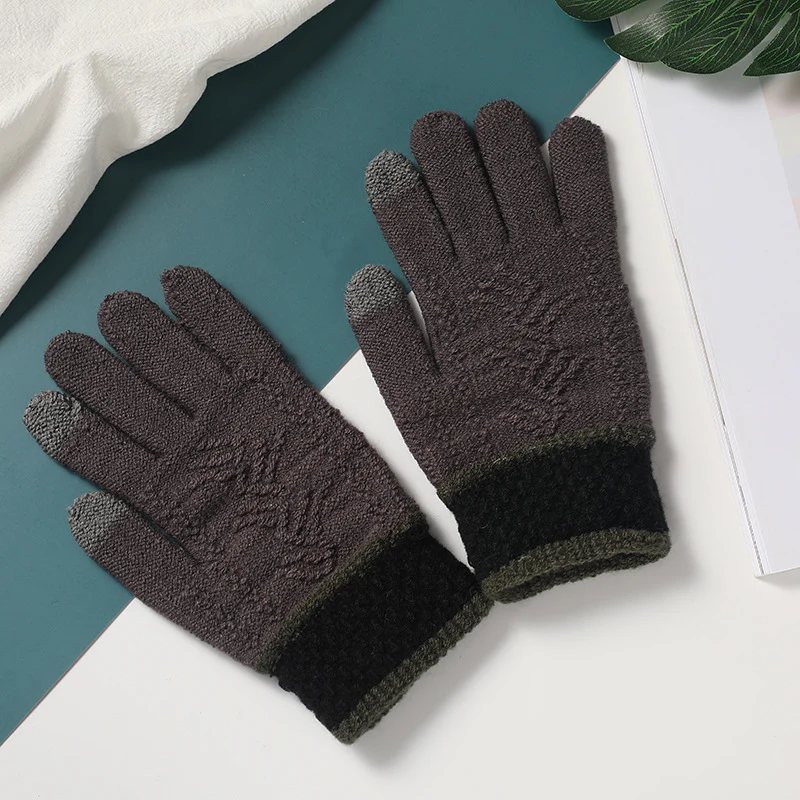 Snowverb Winter Windproof Knit Pattern Gloves - Image 4