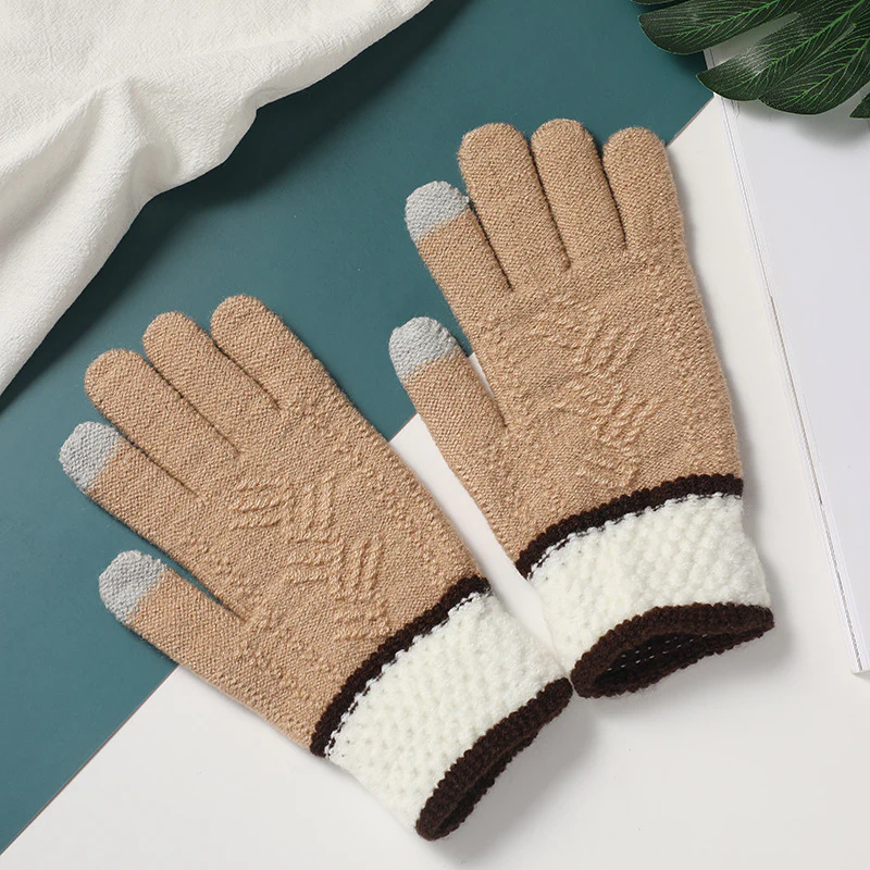 Snowverb Winter Windproof Knit Pattern Gloves - Image 5