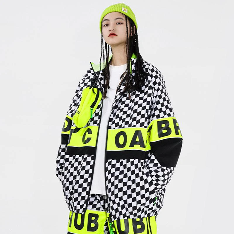 Snowverb Women's Street Style Plaid Snow Jacket - Image 7