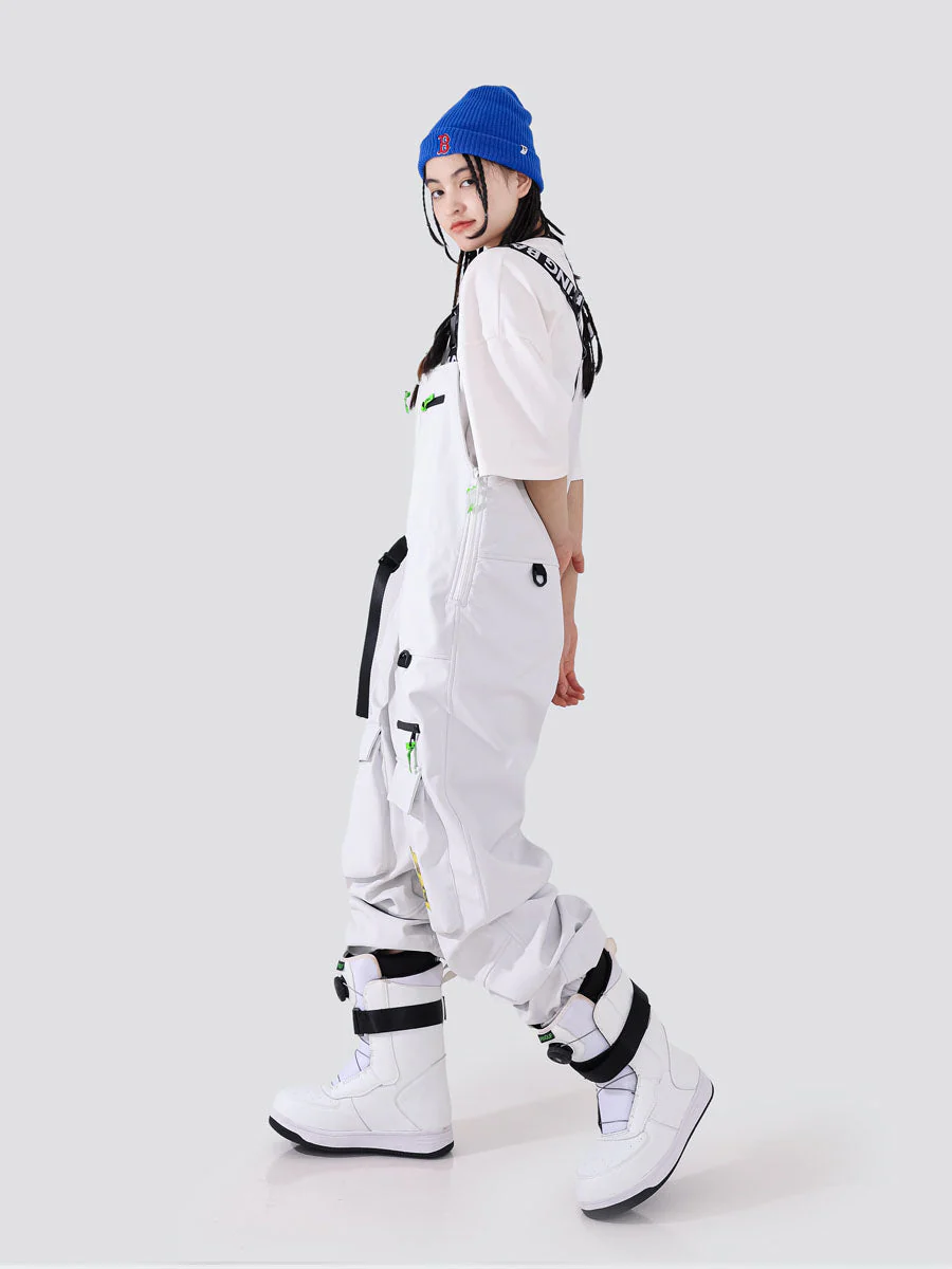 Snowverb Women's Windblock Tech Waterproof Bad Breaking Pro Snow Pants Bibs - Image 10