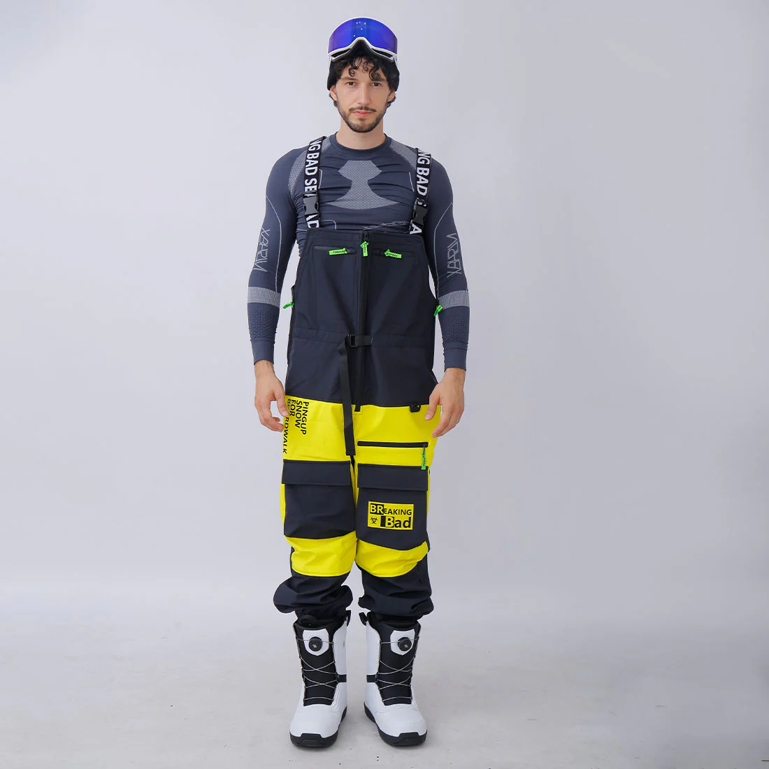 Snowverb Women's Windblock Tech Waterproof Bad Breaking Pro Snow Pants Bibs - Image 13