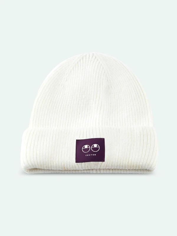 Vector Unisex Happy Face Knit Snow Beanie - Image 2
