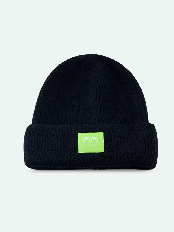 Vector Unisex Happy Face Knit Snow Beanie - Image 9