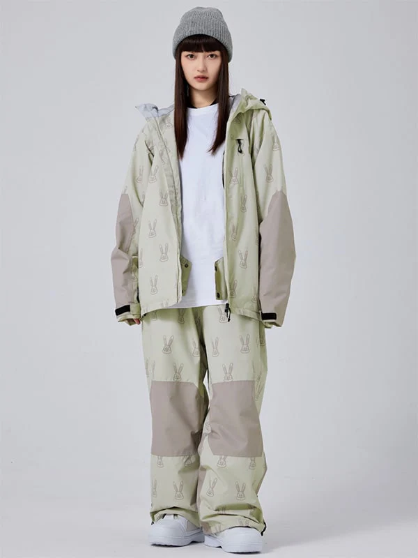 Women's Adorable Snow Rabbit Freeride Baggy Snowsuit - Image 2