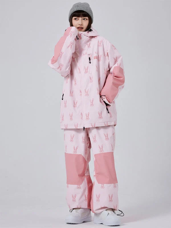 Women's Adorable Snow Rabbit Freeride Baggy Snowsuit - Image 3