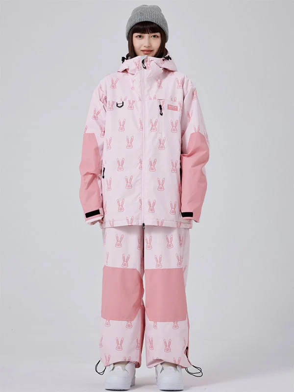 Women's Adorable Snow Rabbit Freeride Baggy Snowsuit - Image 4