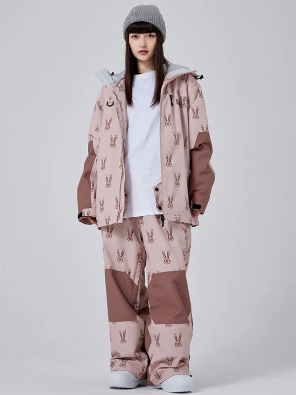 Women's Adorable Snow Rabbit Freeride Baggy Snowsuit - Image 6