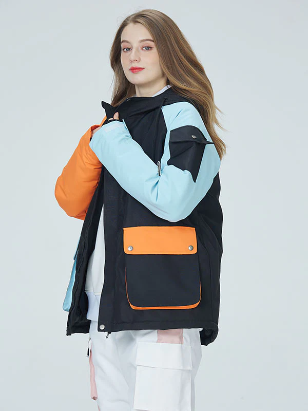 Women's Arctic Queen Divided Sky Colorblock Snow Jacket - Image 8