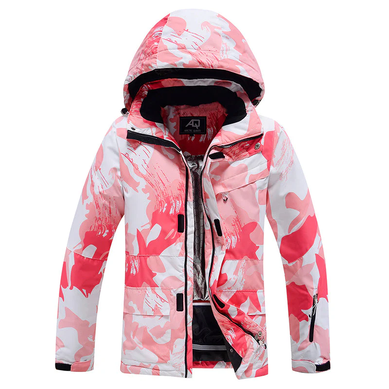 Women's Arctic Queen Camouflage Pink Snow Jacket - Image 4