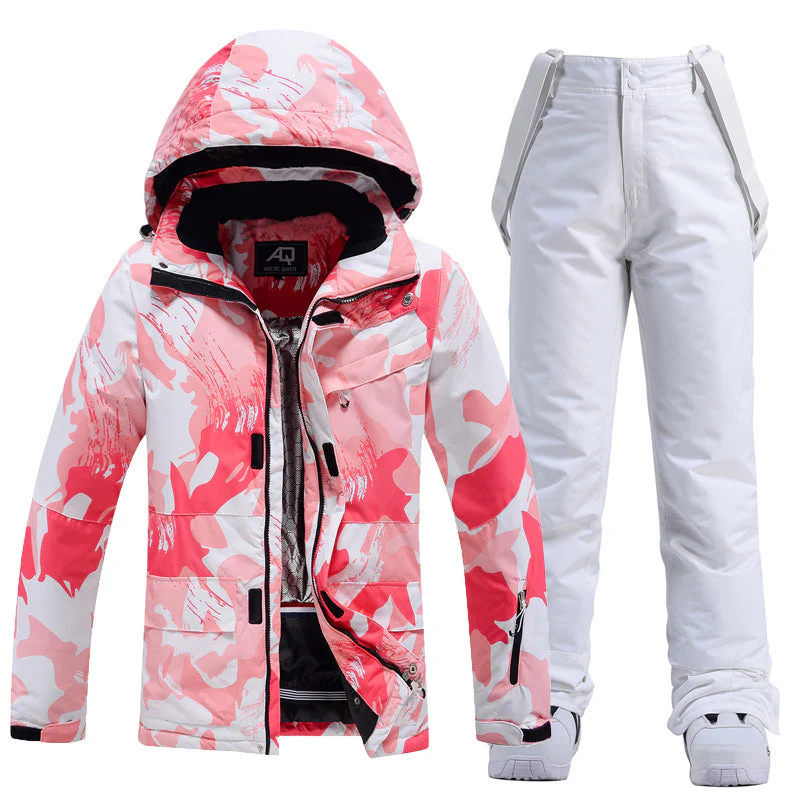 Women's Arctic Queen Camouflage Pink Snow Jacket & Pants Set - Image 4