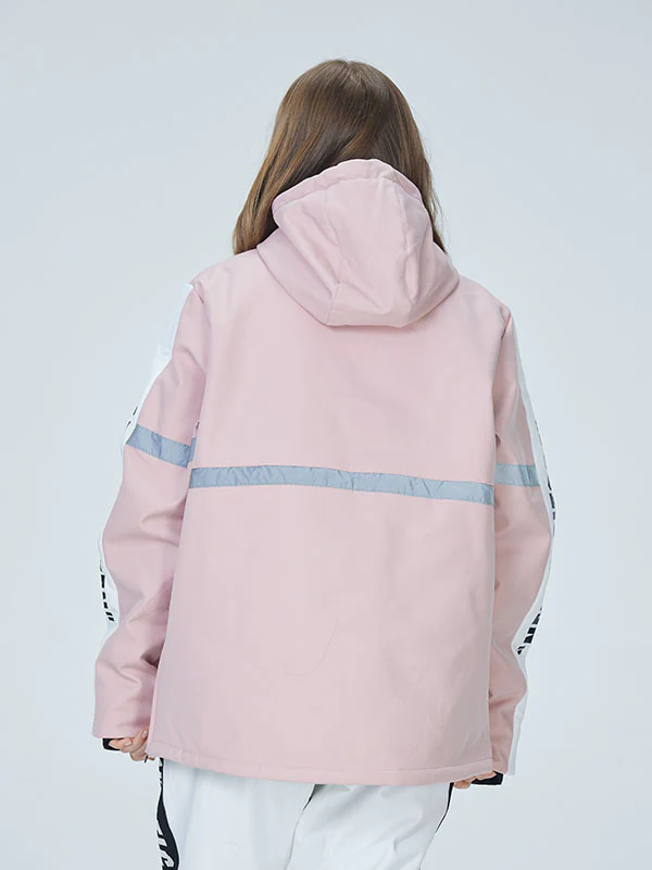 Women's Arctic Queen Winter Guide Stripe Reflective Smock Snow Jacket - Image 3