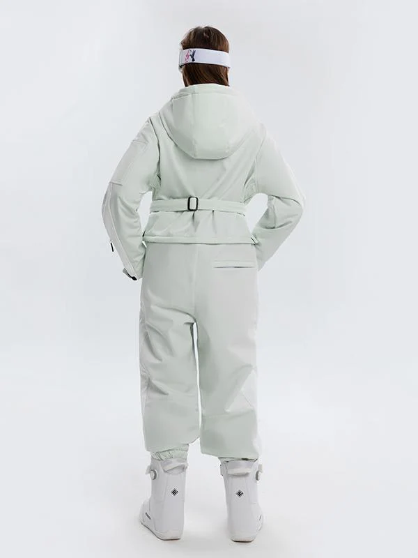 Women's Arctic Queen Stripe Mountain Infinity One Piece Snowsuit Ski Jumpsuit - Image 6