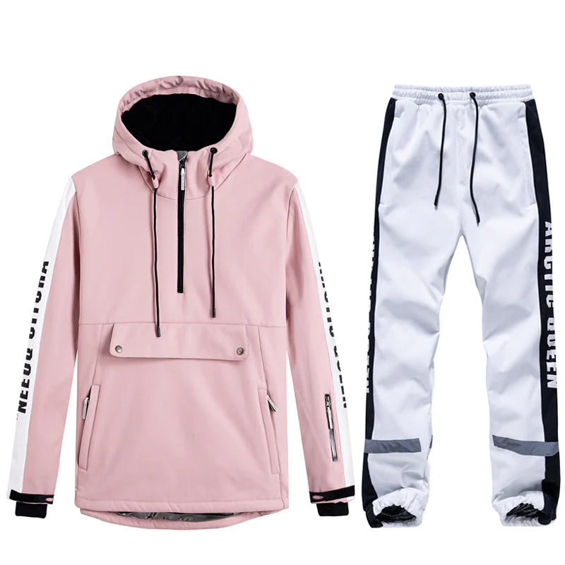 Women's Arctic Queen Winter Guide Stripe Reflective Snow Suits - Image 16