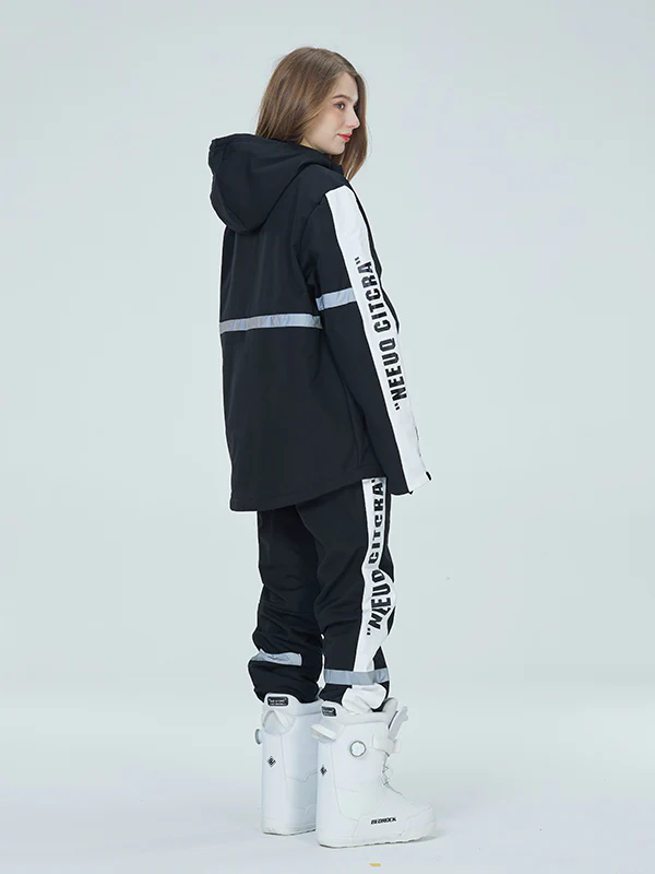 Women's Arctic Queen Winter Guide Stripe Reflective Snow Suits - Image 18