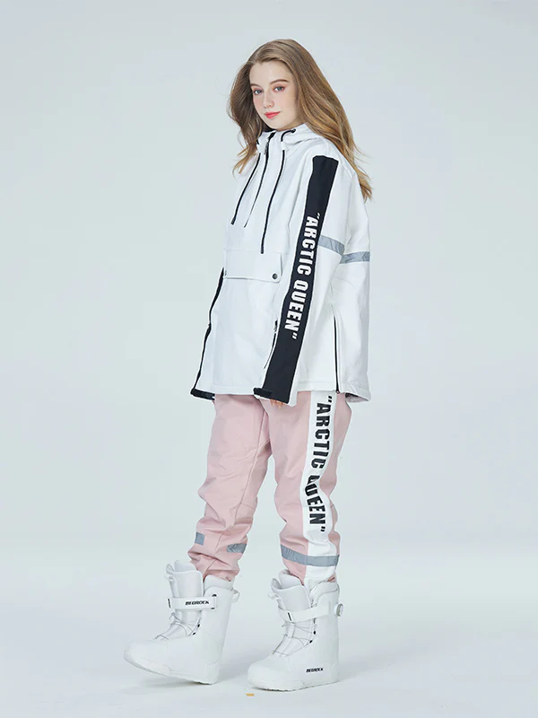 Women's Arctic Queen Winter Guide Stripe Reflective Snow Suits - Image 24