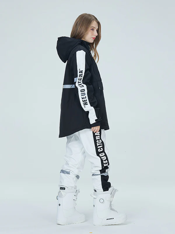 Women's Arctic Queen Winter Guide Stripe Reflective Snow Suits - Image 7