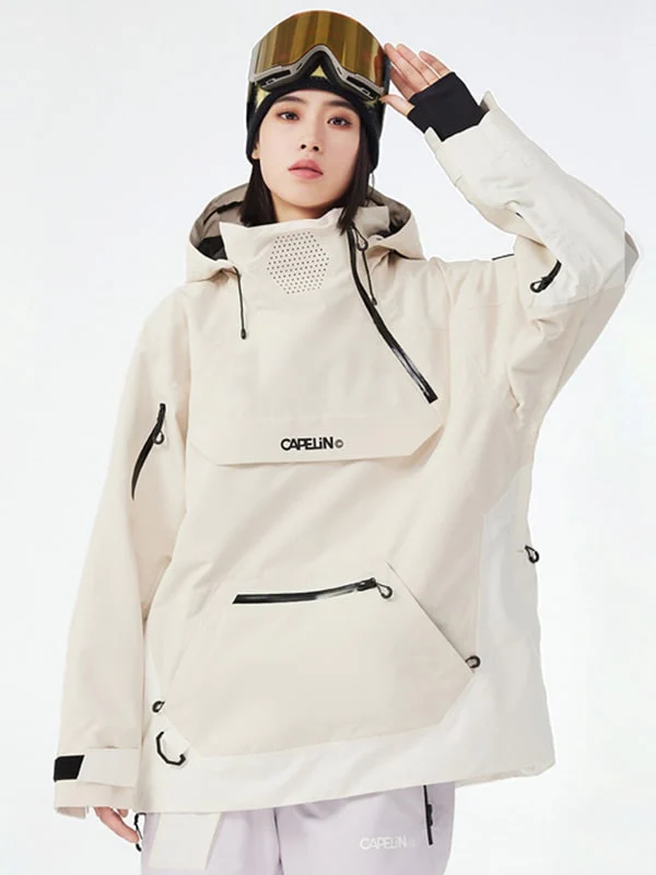 Women's Capelin Mountain PowderPro Anorak Baggy Snow Jacket - Image 5
