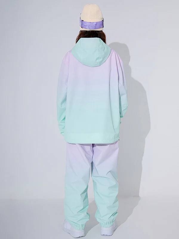 Women's Colorful Neon Winter Fun Mountain Snowboard Suits - Image 3