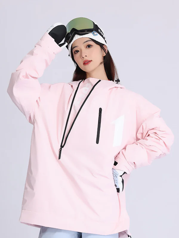 Women's Cosone Oblique Zipper Outdoor Sports Snowboard Jacket - Image 4