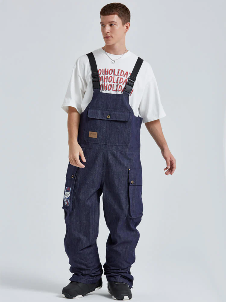 Women's Dook Snow Denim Snow Bibs Pants - Image 6