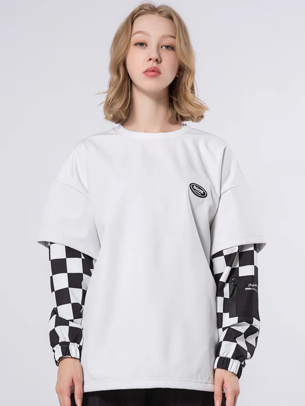Women's Dook Snow Fake Two Crew Neck Sweater - Image 3