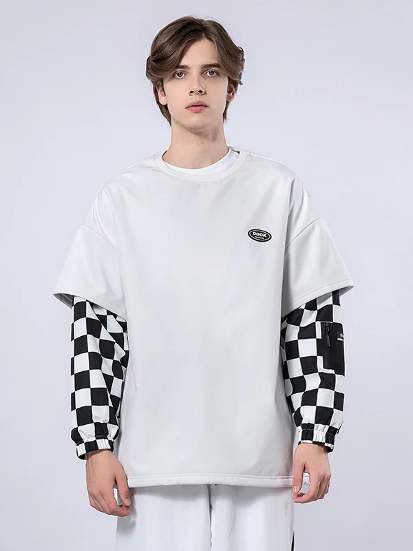 Women's Dook Snow Fake Two Crew Neck Sweater - Image 4