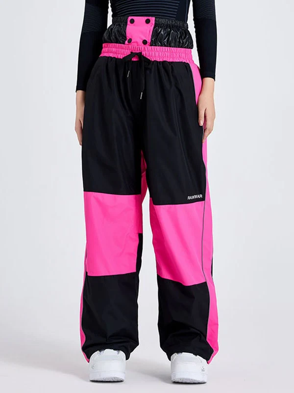 Women's Dook Snow Fancy Block Baggy Snowboard Pants - Image 3
