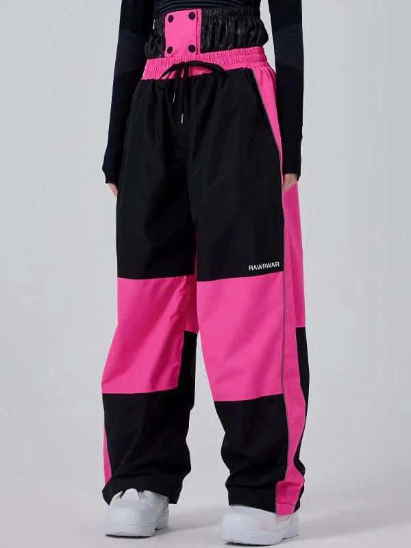 Women's Dook Snow Fancy Block Baggy Snowboard Pants - Image 4