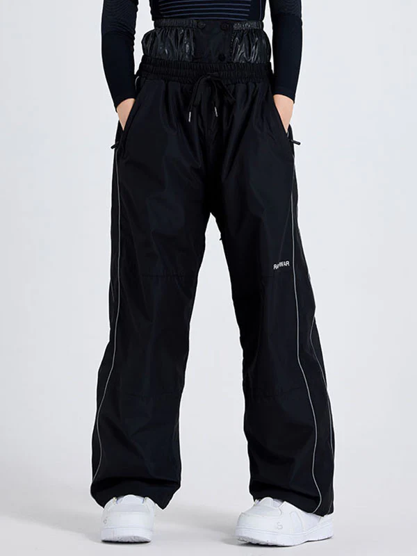 Women's Dook Snow Fancy Block Baggy Snowboard Pants - Image 7