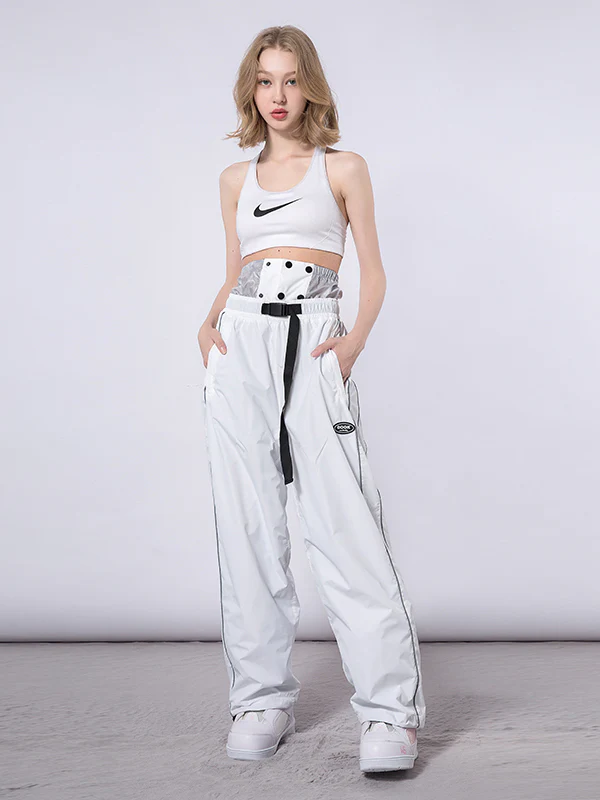 Women's Dook Snow Stripe Elastic Snowboard Pants - Image 10