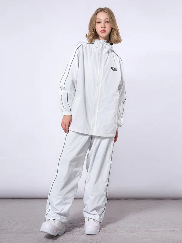 Women's Dook Snow Track Stripe Snowboard Jacket & Pants Snowsuit - Image 10