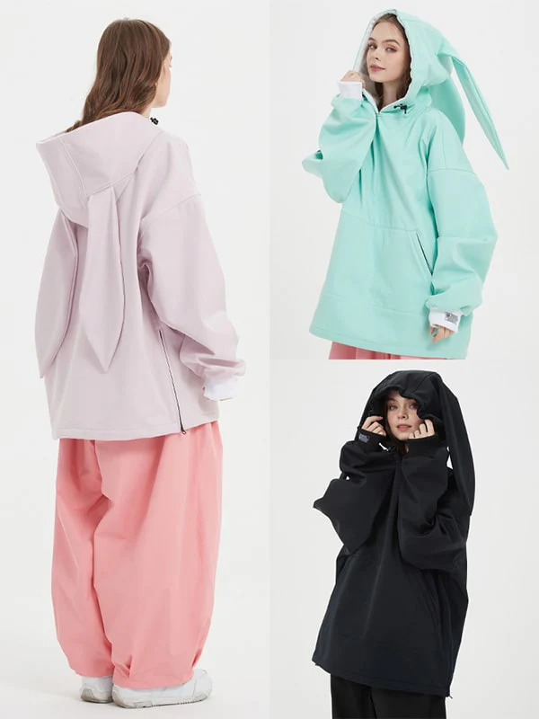Doorek Unisex Cute Bunny Rabbit Snow Hoodie - Long Ears Decoration - Image 10