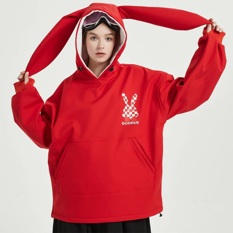 Doorek Unisex Cute Bunny Rabbit Snow Hoodie - Long Ears Decoration - Image 13