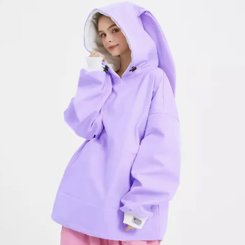 Doorek Unisex Cute Bunny Rabbit Snow Hoodie - Long Ears Decoration - Image 15
